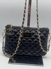 Cc Beauty Beaute Chanel Makeup Black   Gold Vip Clutch  Pouch Purse Chain