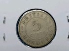          British Honduras  belize  5 Cents 1918  Km-16  Coin 120625-9