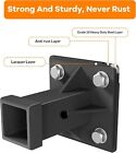 3 8  Universal Skid Steer Mount Plate With 2  Removable Trailer Hitch Receiver
