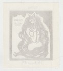 Original Exlibris Weiblicher Akt Oder Teufelin Von Barbara Lechner  Signiert