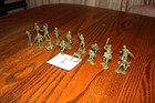 Marx Army Battleground 16-piece Lot Of Vintage American Soldiers Tank I - Mpc