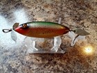 Vintage Heddon Sos Wounded Minnow In Dace 2 Pc Flap Glass Eyes