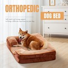 Dog Bed For Extra Large Size Dogs With Non-slip Base  Orthopedic Pet Sofa   