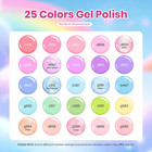 Beetles Spring Gel Nail Polish Set - Rainbow Dreamscape 25 Colors Gel Polish Kit