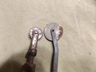 2 Vintage Sewing Pattern Transfer Wheels Bakelite   Wood Handles