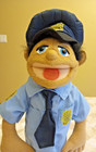 Melissa   Doug Police Officer Hand Puppet  Moveable Mouth  No Rod   2551