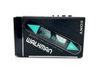  near Mint  Sony Walkman Stereo Cassette Player Wm-102 Black From Japan 2915365