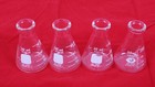 Lot Of 4 Pyrex  Kimax 50ml Glass Graduated Erlenmeyer Flask