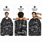 Salon Hair Cutting Cape Barber Apron Hairdresser Gown Durable Waterproof