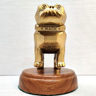 Vintage Mack Semi Truck Bulldog Bull Dog Hood Ornament Logo Gold 87931