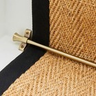 13 X Bulldog Stair Rod Antique Brass Stair Rods Trumpet Finials - 725mm X 10mm