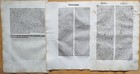 7 Early Printed Post Incunable Leaves  g  - 1487 1550