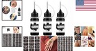 Complete Temporary Tattoo Set - 84 Stencils   Freehand Black Ink For Creativity
