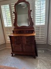 7pc Oak Bedroom Set Bed Headboard footboard Dresser Mirror 2 Nightstands Armoire