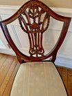 Pair Mahogany Shield Back Accent Chairs Hepplewhite Style Local P u Only Ohio