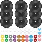  9 Pcs 12in Vinyl Records Decor  Blank Vinyl Records For Indie Hippie Room 