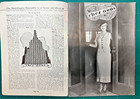 1935 Fifth Avenue Fashions Crochet   Knitting Patterns 1930s Fashion Dress Skirt