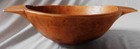 Antique Chopping Bowl Wooden Hand Carved Hewn Maple 19th C  Handles Primitive
