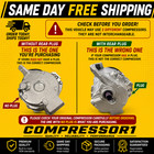 Ac Compressor 2001-2013 Tahoe Suburban Yukon Silverado Sierra 1500 W out Rear Ac