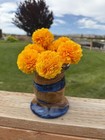 New Hand Turned Wood And Resin Art Vase Bowl Decor Handmade Idaho Free Shipping