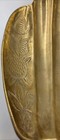 Vintage Mcm Solid Brass Footed Shell Ashtray Trinket Dish India 9 25    Read 