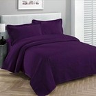 Fancy Collection Luxury Bedspread Coverlet Embossed Bed Cover Full queen Purple