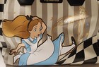 Loungefly Disney Alice In Wonderland Checkered Falling Satchel Bag Purse New 