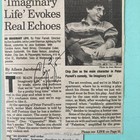 Chip Zien Signed Newspaper Clipping Newsday December 6 1993 - An Imaginary Life