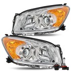 Left right Headlights Assembly W bulbs For 2009-2012 Toyota Rav4 Halogen Chrome