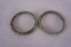 Lot 2 Of Ancient Bronze Khmer Bracelet 2 5   9-15 Century Collectible