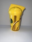Disney 1991 Pizza Hut The Rocketeer Movie Promo Plastic Cup W  Lid Yellow 