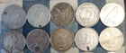 Lot Of 10 Morgan   Peace 90  Junk Silver Dollars Damaged Poor Ugly Holed Culls