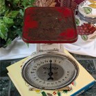Vintage Way Rite Scale Rustic Farmhouse Kitchen Counter Scale Heavy Patina Gift