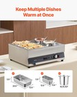 Vevor Commercial Soup Warmer Soup Station With 2-pot   3-pan Soup Kettle Warmer