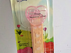 Valentine s Pez Dispenser Clear Pink Heart Light Pink Base No Feet 2008