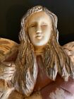 Hand-carved Vintage Wood    putti    Guardian Angel With Baby Jesus      24195