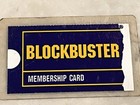 Original Vintage Laminated Blockbuster Video Membership Card Video Rental Store