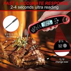 Instant Read Digital Meat Thermometer For Kitchen Food Cooking Bbq Grill Smoker