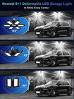 2 8packs Super Bright Led Garage Lights Work Shop Ceiling Lights Deformable Bulb