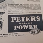 1956 Peters Gun Ammunition Smoky Mountain Fox Coyote Varmint Hunting Firearm Ad