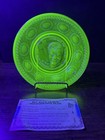 1970 Uranium Vaseline Wheaton Glass Plate Billy Graham Crusades For Christ