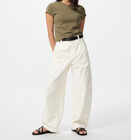 Uniqlo Jersey Barrel-leg Pants Women s Clothes 475344 3colors Size Xs - 3xl