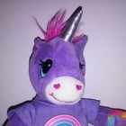 Build A Bear Mini Unicorn Purple Stuffed Animal Plush Kids Toys Pretend Play