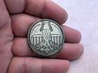 1935 5 Reichsmark German Fuhrer Skull Face Wwii Commemorative Coin