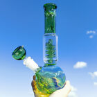 Upgrade 10 Inch Glass Bong Hookah Random Color Smoking Water Pipe Bubbler   Bowl