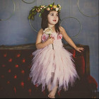 Ibtom Castle Kids Swan Princess Dance Costume Feather Ballerina Dress Baby Girl