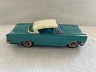Vintage Bandai Co  Japan Friction Litho Tin Teal White 58 Chevy Toy Car