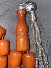 Cherry Amber Bakelite Beads Faturan 87 Grams  Old Rosary Muslim Rosary