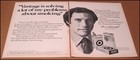 1977 Vantage Cigarettes 2-page Print Ad Advertisement Vintage Chivas Regal Saxon