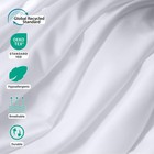 White Full Flat Top Bed Sheet Only Soft Brushed Microfiber 81 x96  1 Pack